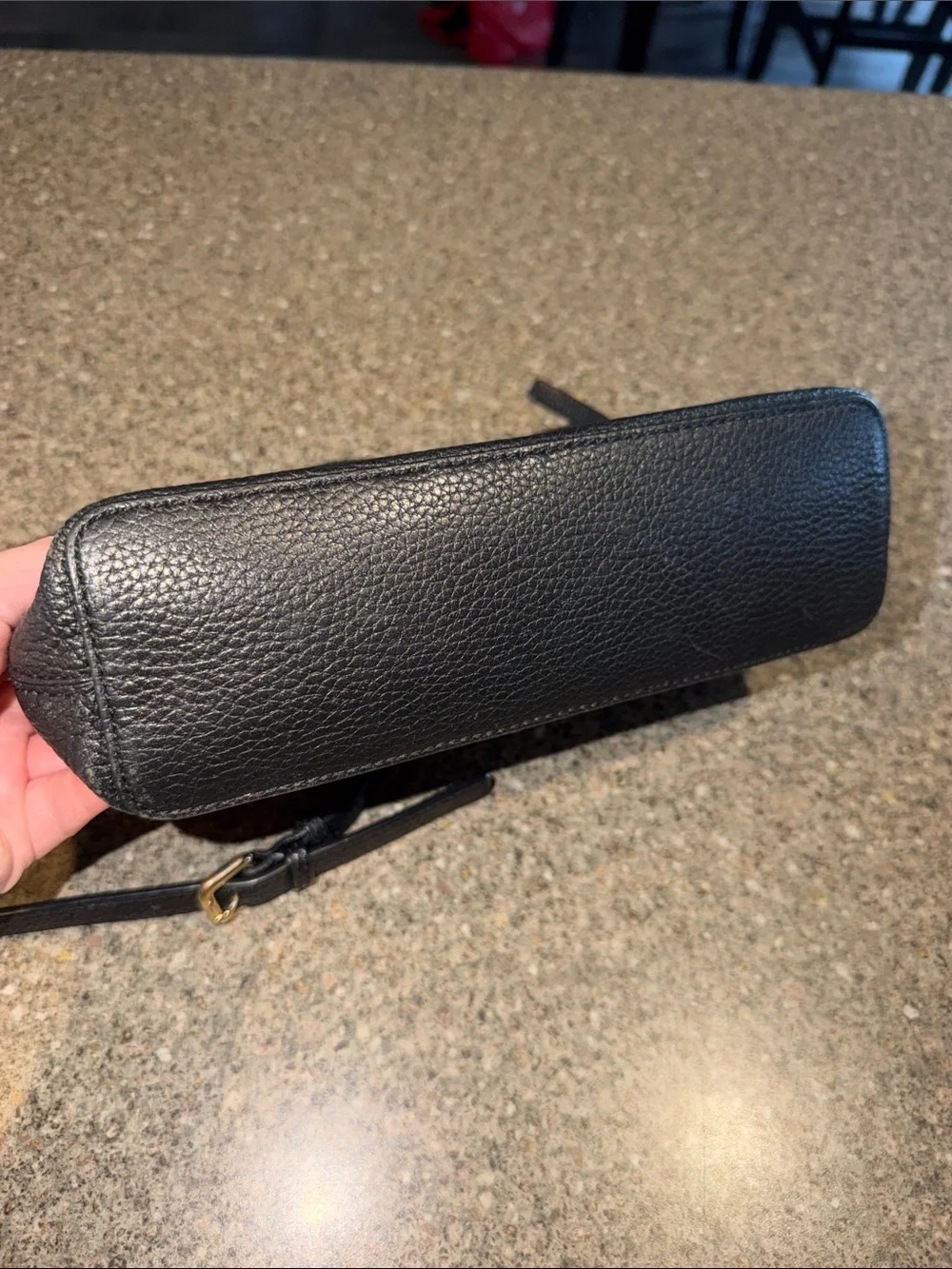 kate spade Black Pebbled Leather Crossbody Bag